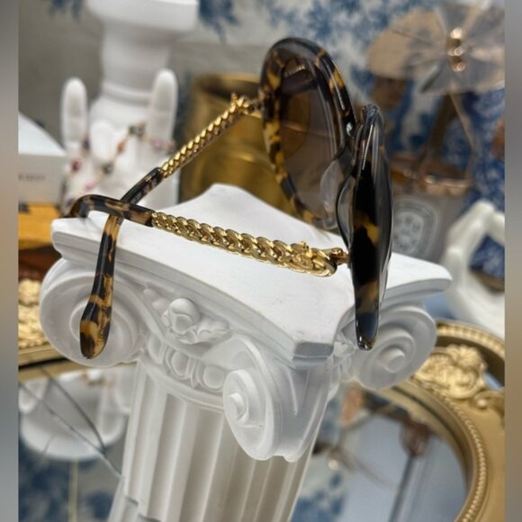 🆕 VIVIENNE WESTWOOD 🧿 NWOT VW793 Round Tortoise Shell Sunglasses - Gold Havana - Picture 10 of 16